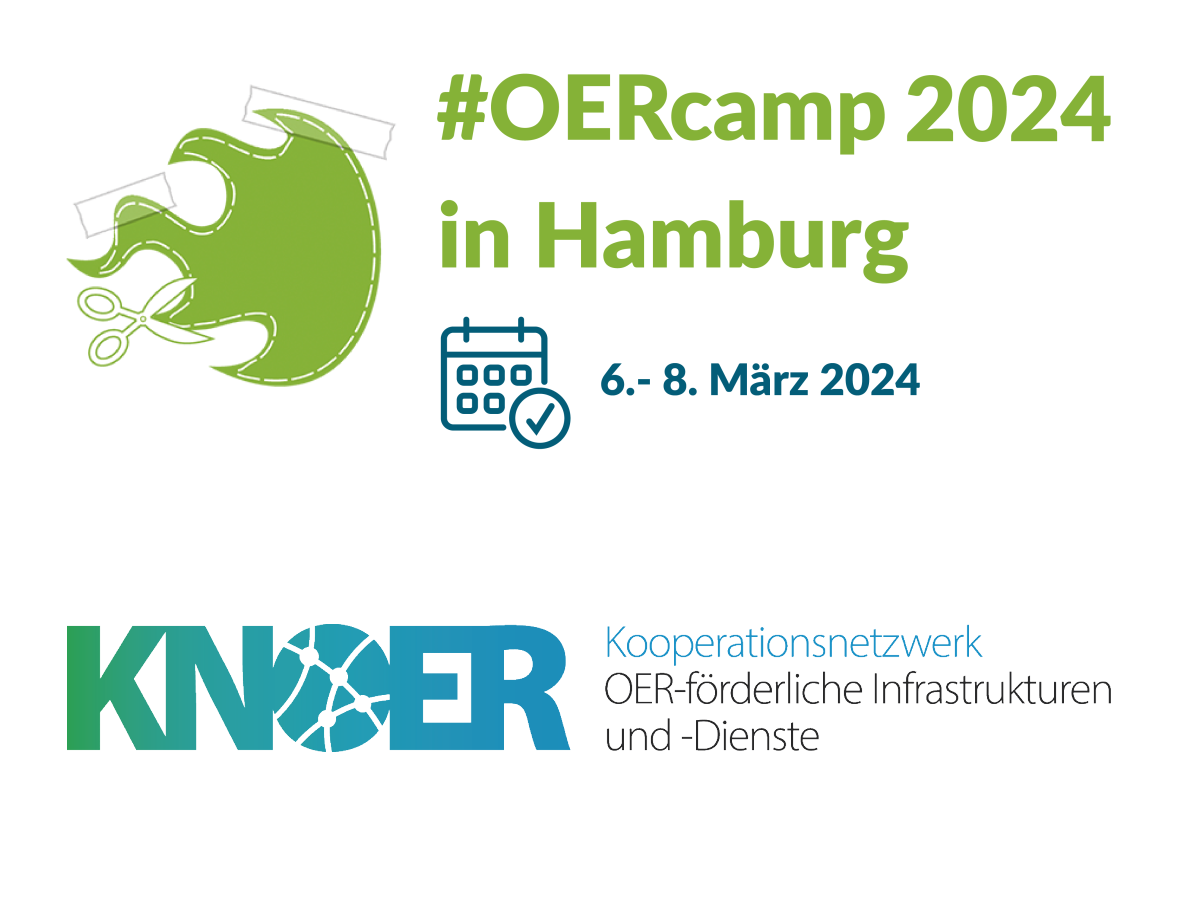 Vom 06. bis 08. März 2024 findet in Hamburg das OERCamp 2024 statt.